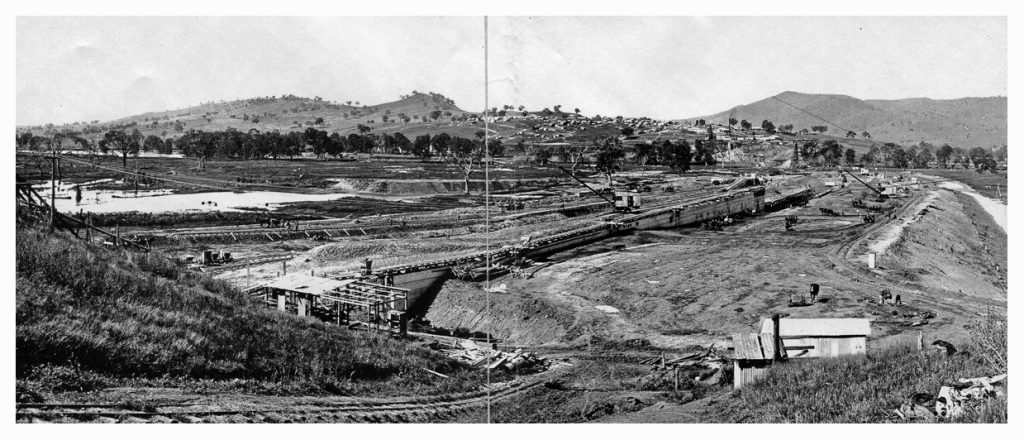 1924 Construction site from Victorian side