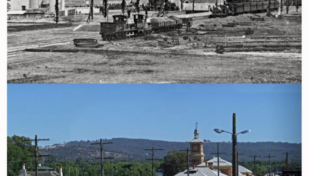 Albury railway yards