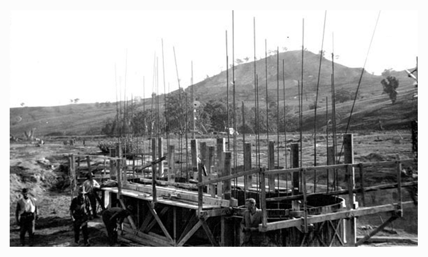 Bethanga Bridge construction 01