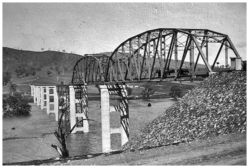 Bethanga Bridge construction 03
