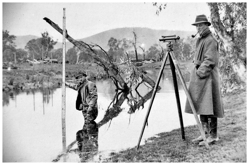 1919 survey of Hume Dam site